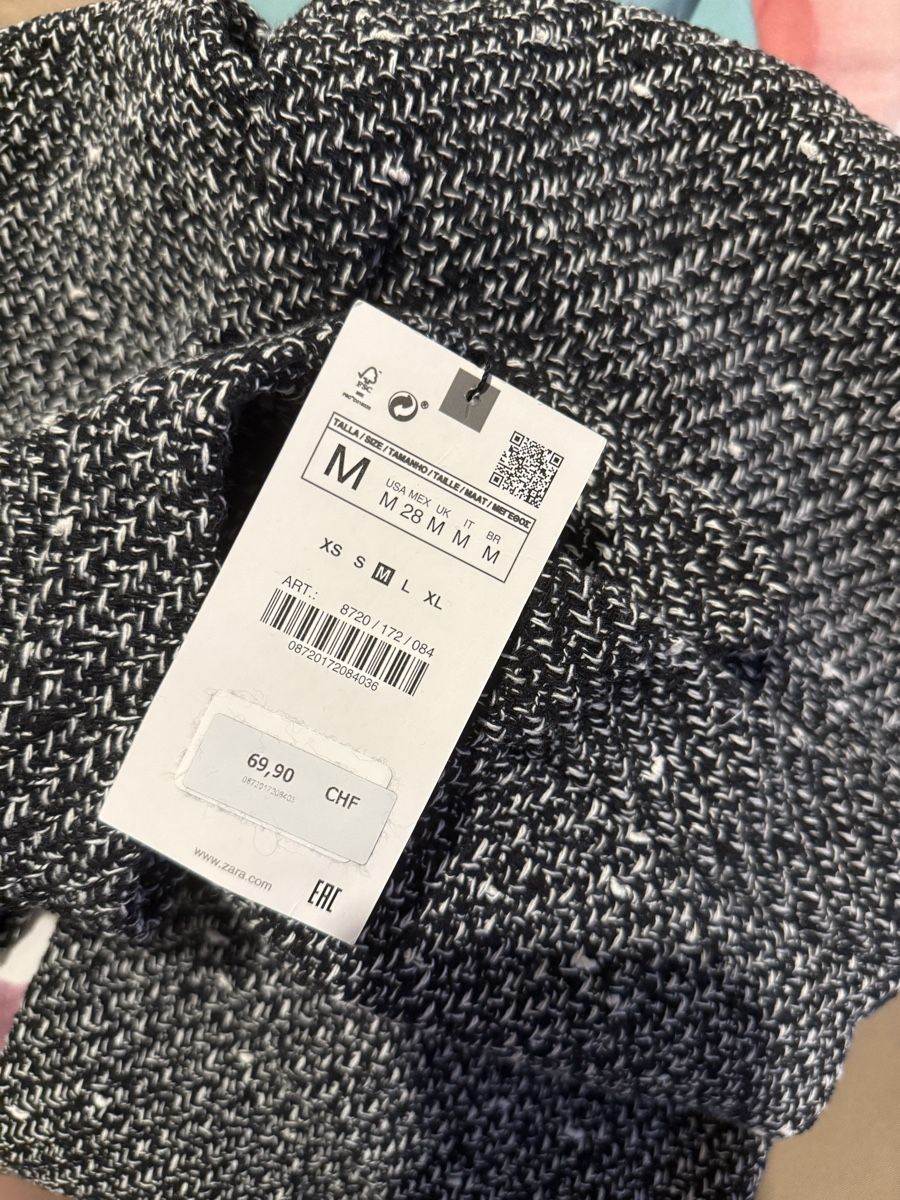 Zara Pantaloni: Zara Black & grey tweed trousers – Nuovo e nell'imballaggio originale da Basel venduto da 1moonstar 4
