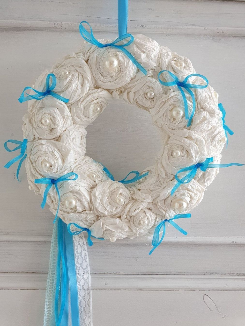 Tutte le decorazioni: Geschenk Kranz Deko Shabby Chic Spitze Muttertag Romantik – Nuovo e nell'imballaggio originale da Gossau ZH venduto da Goes05 3