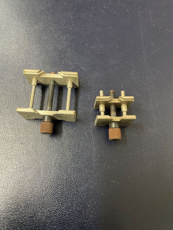 Lot De 6 Porte-mouvements En Bois - Diamètres Dépareillés Pour Horlogerie - Occasion Pour Bricolage