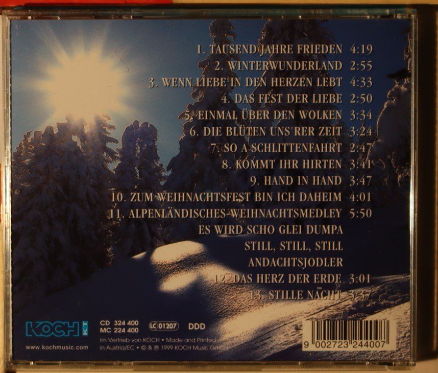 CD: Die Klostertaler – Winterwunderland – Usato da Luzern venduto da CONTENTI 2