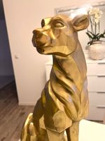 Grössere goldene Panther Statue, edle Deko, Topzustand