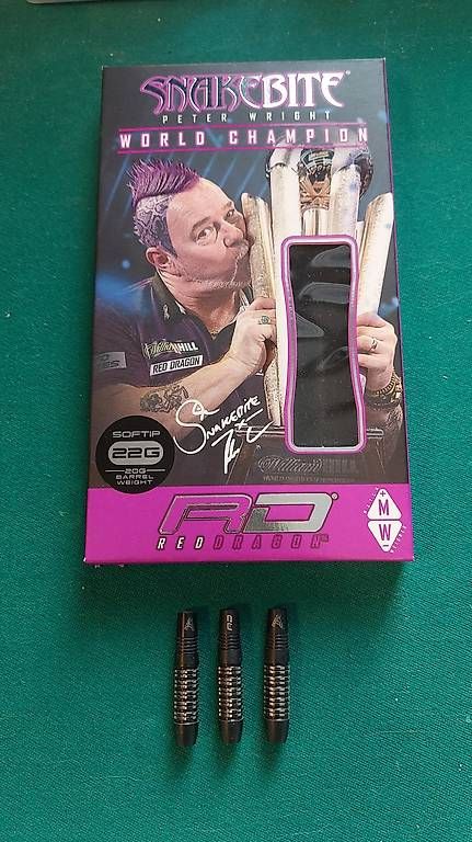 Dart: Red Dragon - Peter Wright - Softdarts - 90% - 22g – Gebraucht aus Brittnau von Buxx