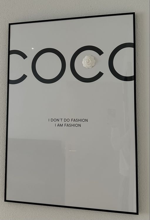 Coco Chanel Bild Mit Rahmen