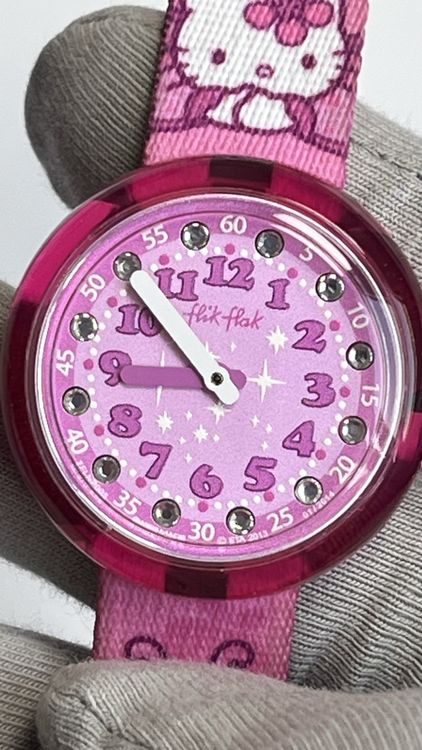 Flik Flak Orologi: Flik Flak Hello Kitty Kinderuhr – Usato da Grenchen venduto da chththl 5