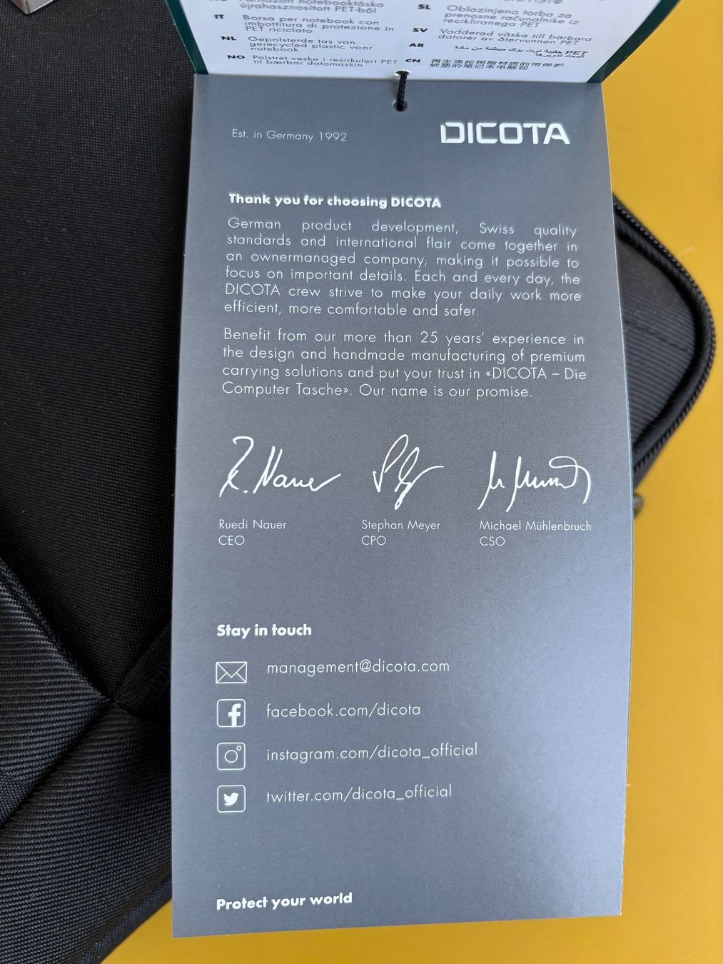 Sacs: DICOTA "ECO SLIM CASE SELECT" Laptoptasche – Neuf (Voir description) à Zürich par missmodernage 7