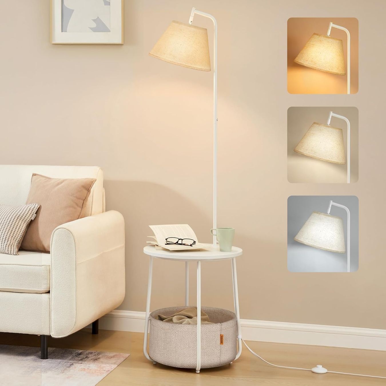Lampade: Stehlampe mit 3 Ablagen, Standleuchte – Nuovo e nell'imballaggio originale da Gränichen venduto da omniadeals
