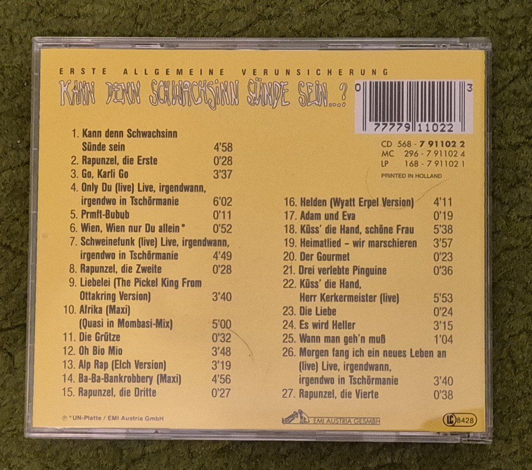 CD: Erste Allgemeine Verunsicherung / 7 CDs – Usato da Chur venduto da Schaf_60 1