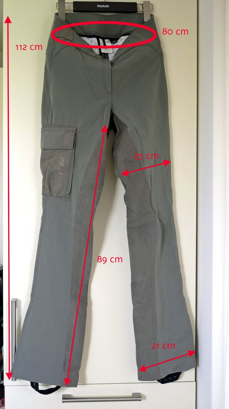 Pantaloni: Damen Wanderreithose khaki – Usato da Cham venduto da paradora