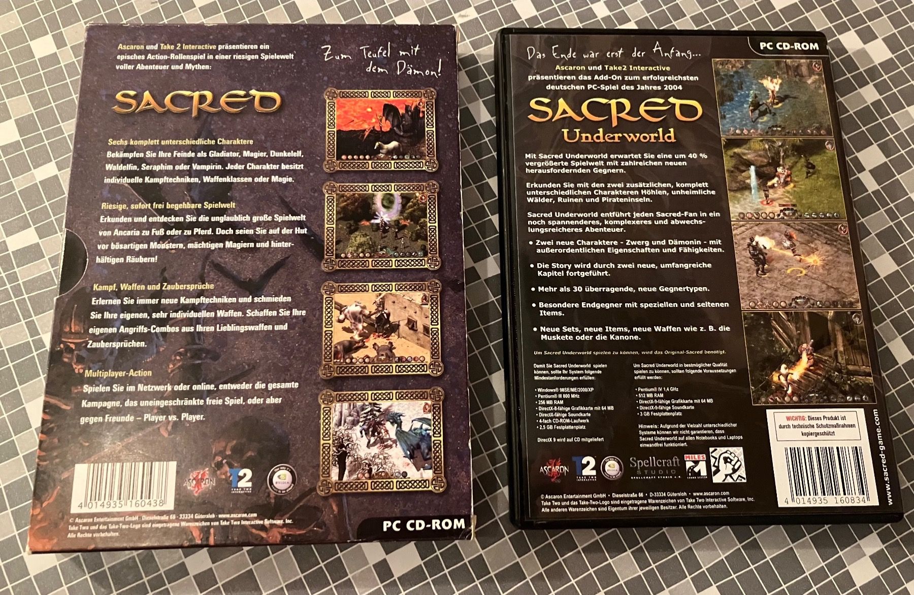 Giochi: Sacred & Addon: Underworld - PC (2004/2005, deutsch) – Usato da Winkel venduto da Asdas87 1