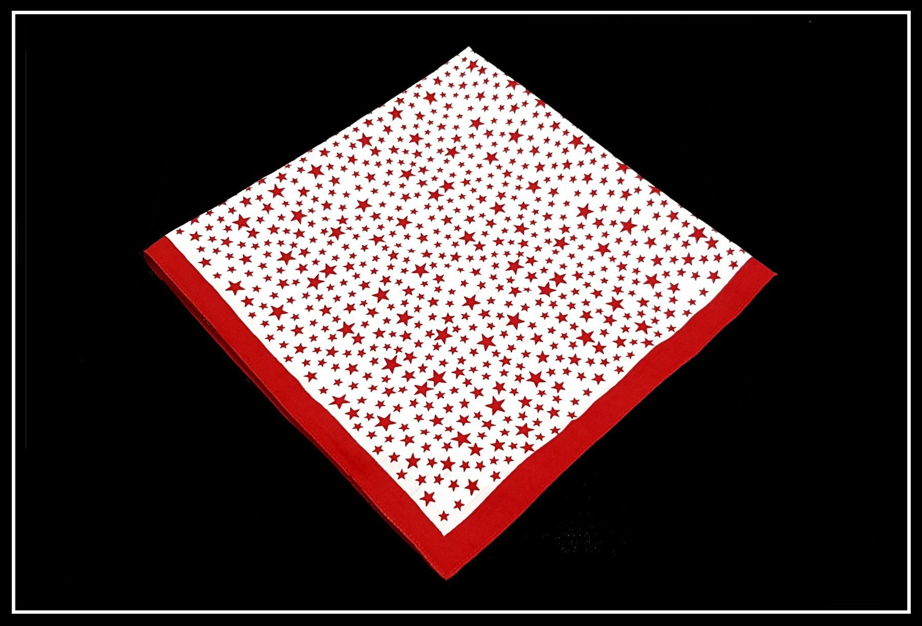 Foulard & Sciarpe: Bandana / Sternmuster / Weiss-Rot – Nuovo (secondo la descrizione) da Winterthur venduto da -carabao- 3