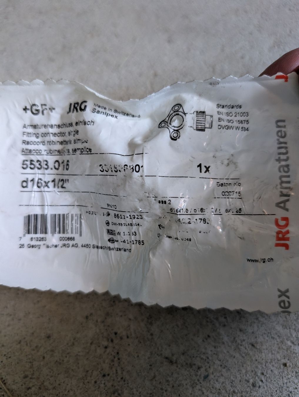 Rohre & Schläuche: Diverses Sanipex Material – Neu (gemäss Beschreibung) aus Kirchdorf BE von Lersius 4