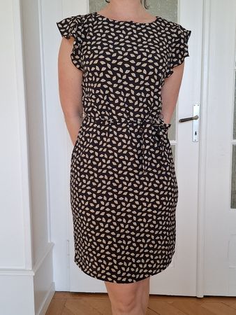 Robe Promod noire à motifs - Taille 38