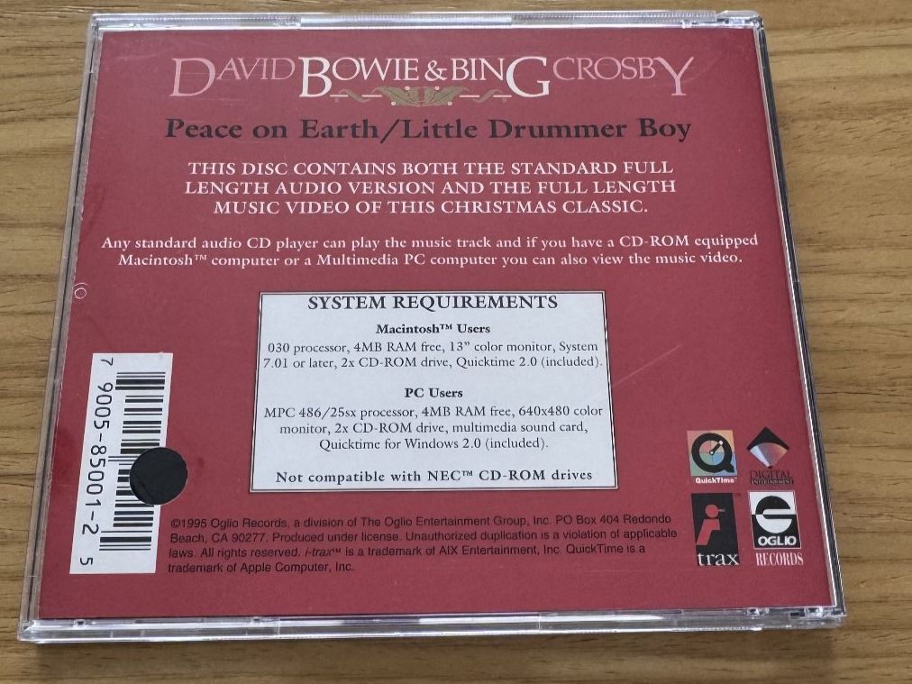 CD: David Bowie & Bing Crosby – Usato da Fällanden venduto da Escheli 1