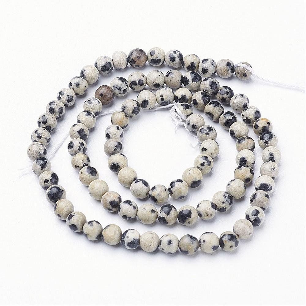Edelsteine: Dalmatin Jaspis  4mm       1 Strang – Neu (gemäss Beschreibung) aus Alpnachstad von perlengaby 3