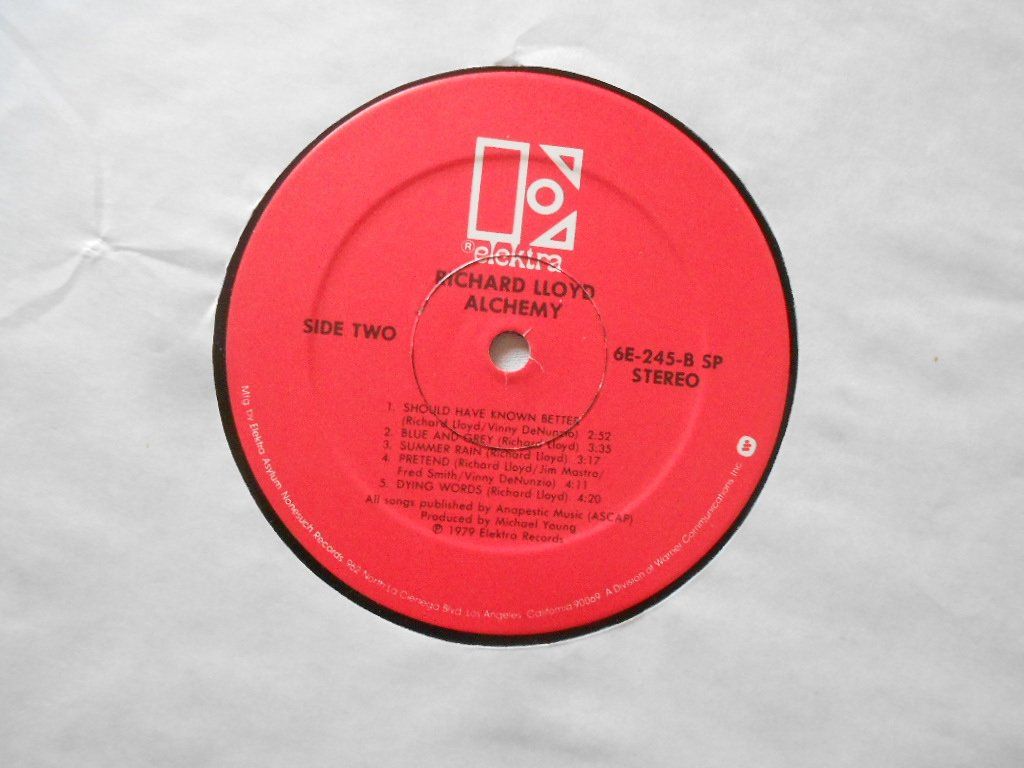 Vinyles: RICHARD LLOYD  -  ALCHEMY – D'occasion à Bex par Giorgiob 2