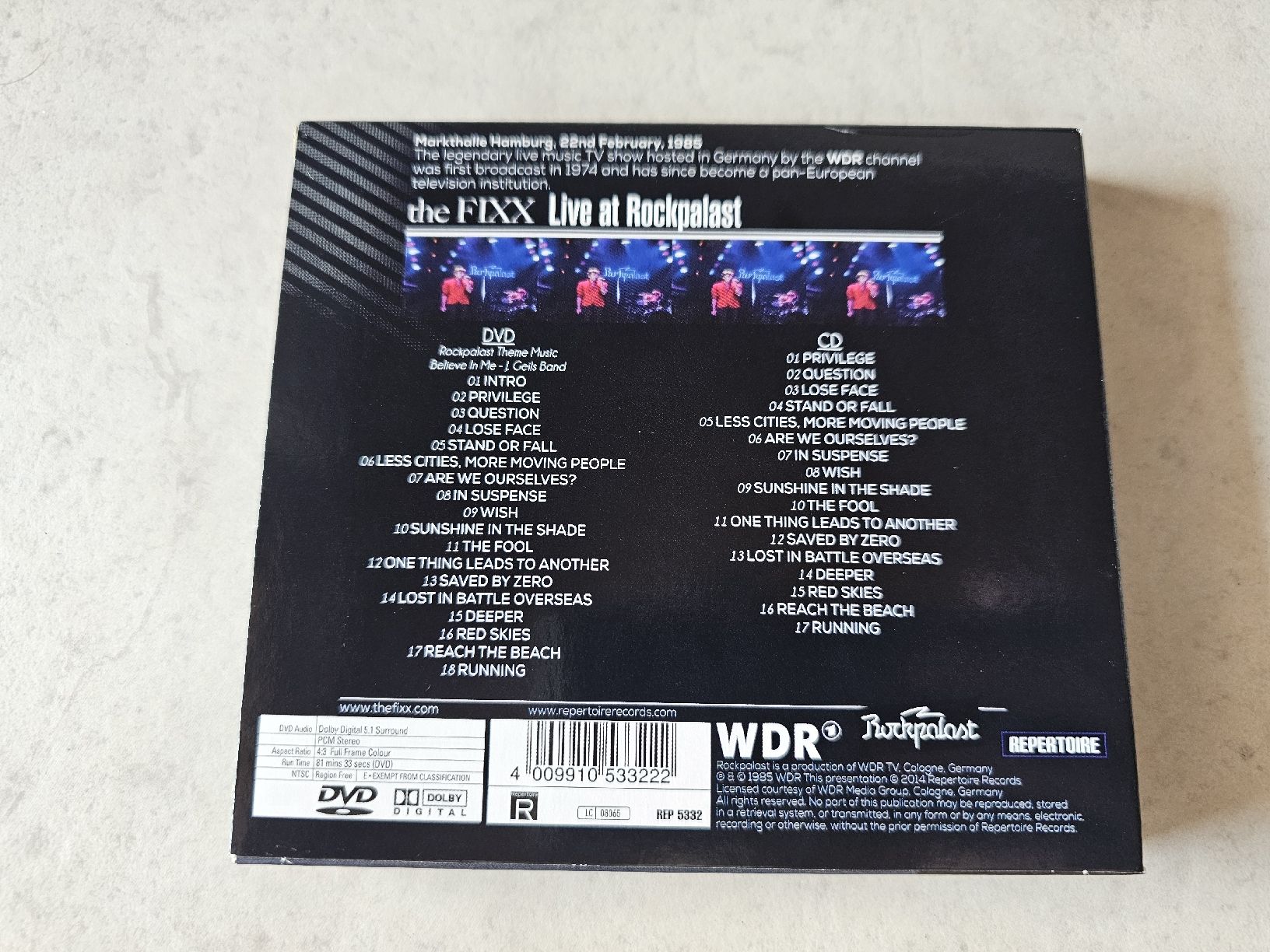 CD: The Fixx  -  LIVE At Rockpalast  /  CD + DVD – Usato da Schneisingen venduto da backstore24 1