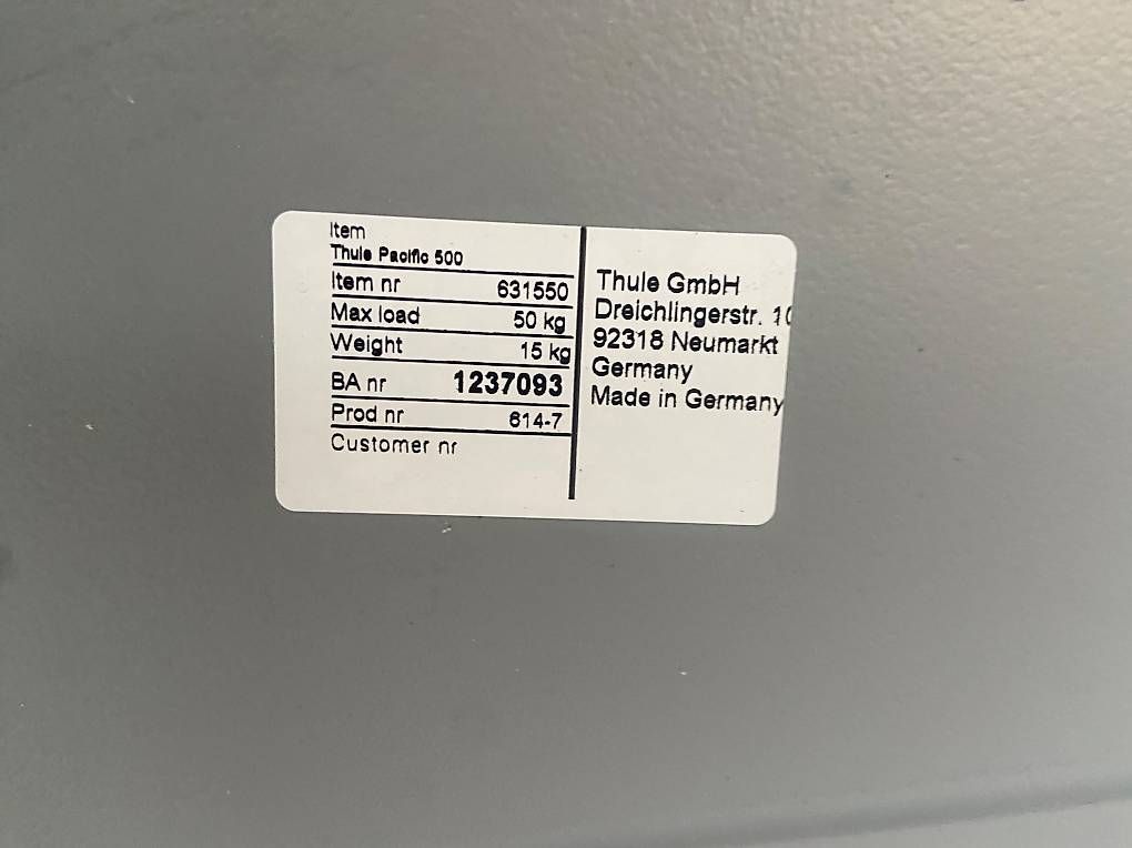 Box da tetto: XL Thule Pacific 200 mit oder ohne Dachträger – Usato da Leuzigen venduto da Doppelrad 6