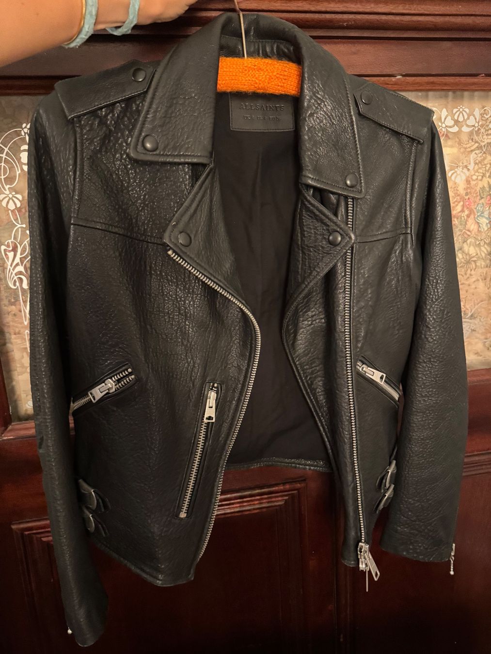 Allsaints Giacche: AllSaints Lederjacke Bikerjacke – Usato da Obfelden venduto da cesarina10 8