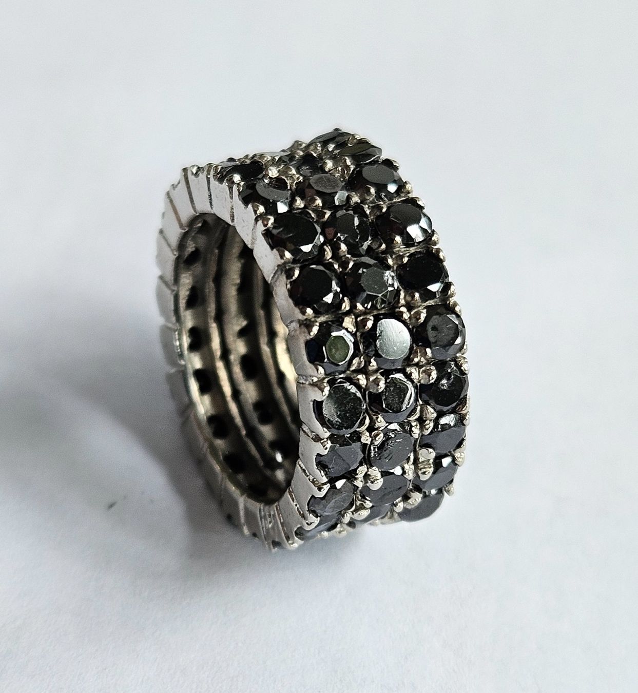 Onyx Ringe: Ring  black Onyx drei reihig Grösse 54 – Neu (gemäss Beschreibung) aus Zürich von adriben 4