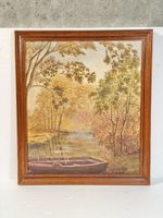 A. Mutrux Vintage Autumn Landscape Painting 