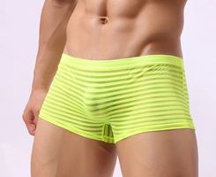NEUES Herren ErotikPanty gelb durchschimmernd Gr. L - 222377