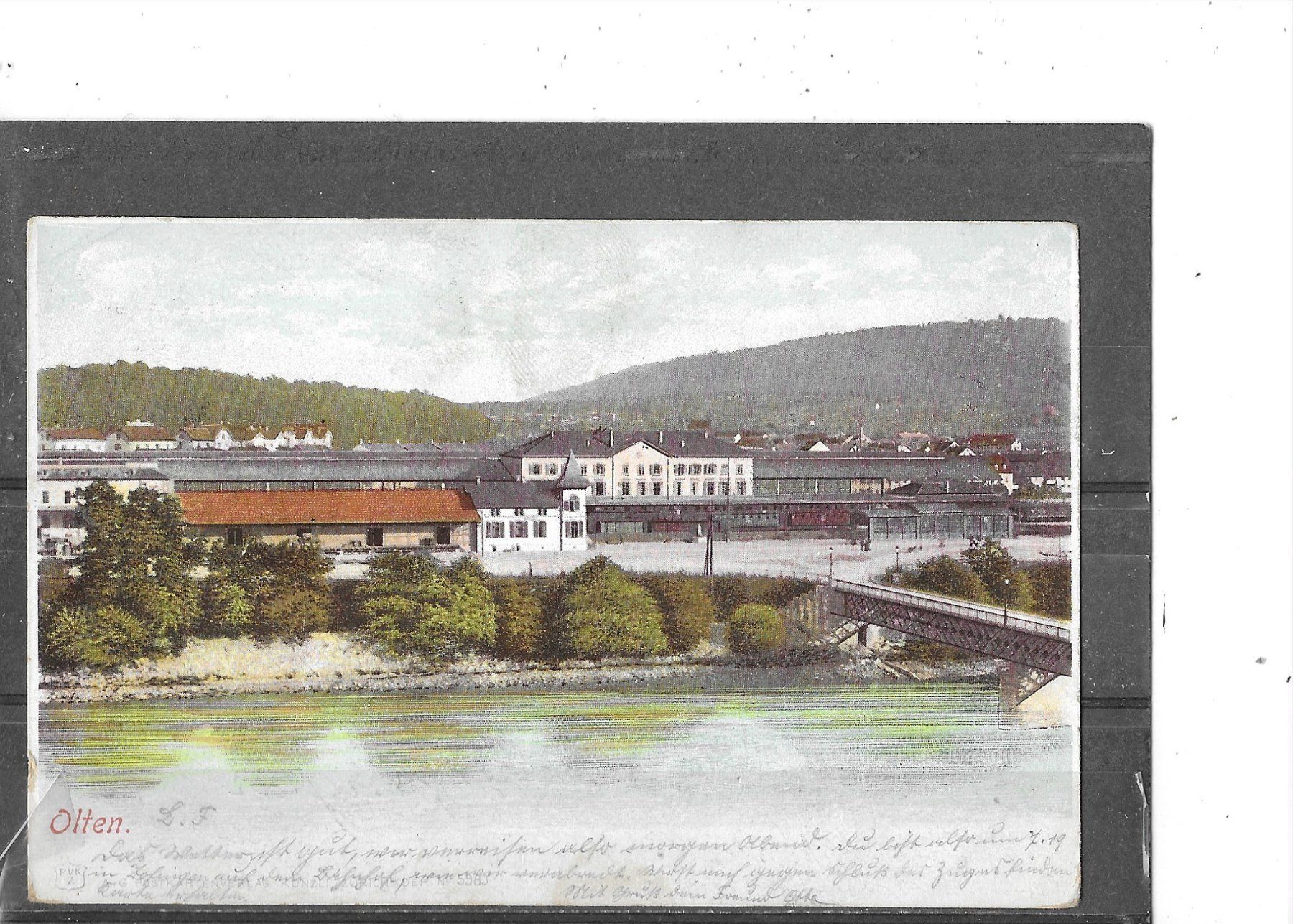 Cartoline postali: SO Olten 1902 mit Bahngelände – Usato da Schocherswil venduto da Wilare