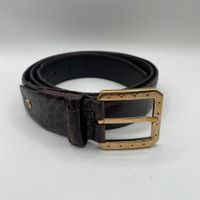 Stefano Ricci Gürtel Exotisches Leder Kroko Optik 120