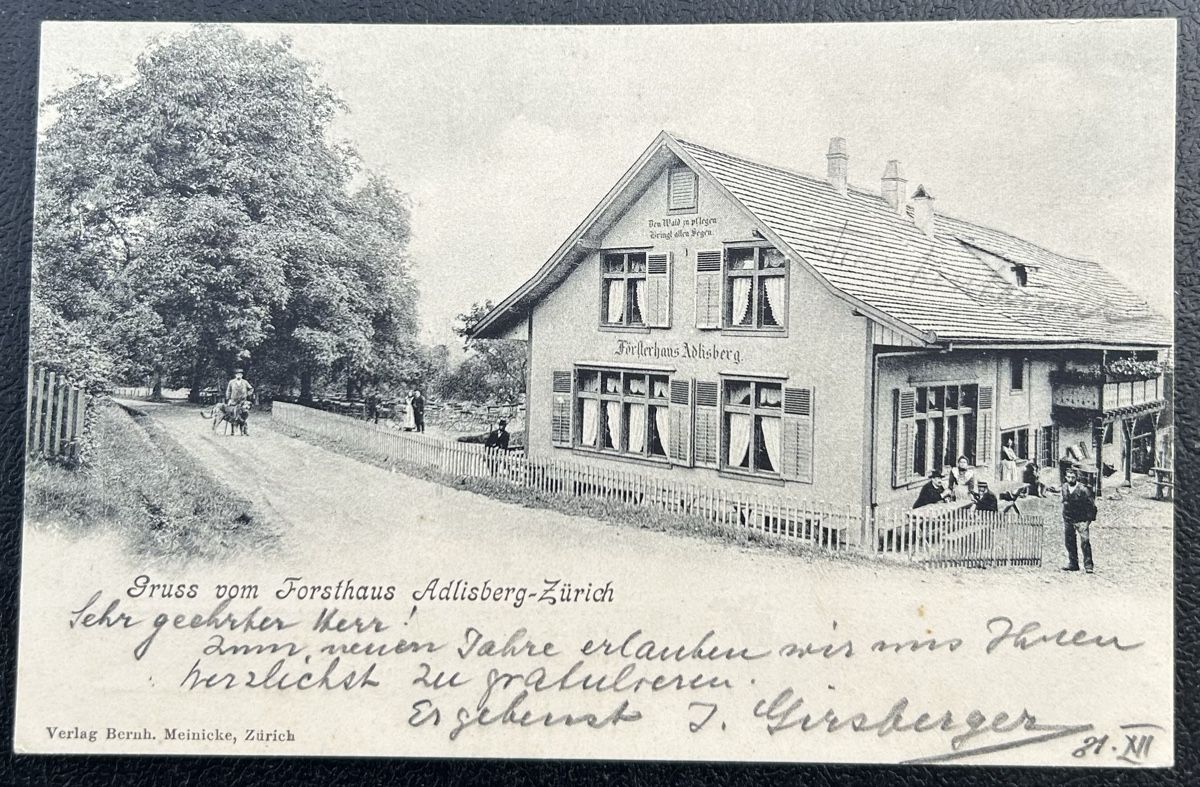 Cartoline postali: Adliswil Gruss vom Forsthaus  – Usato da Horw venduto da Tellbub