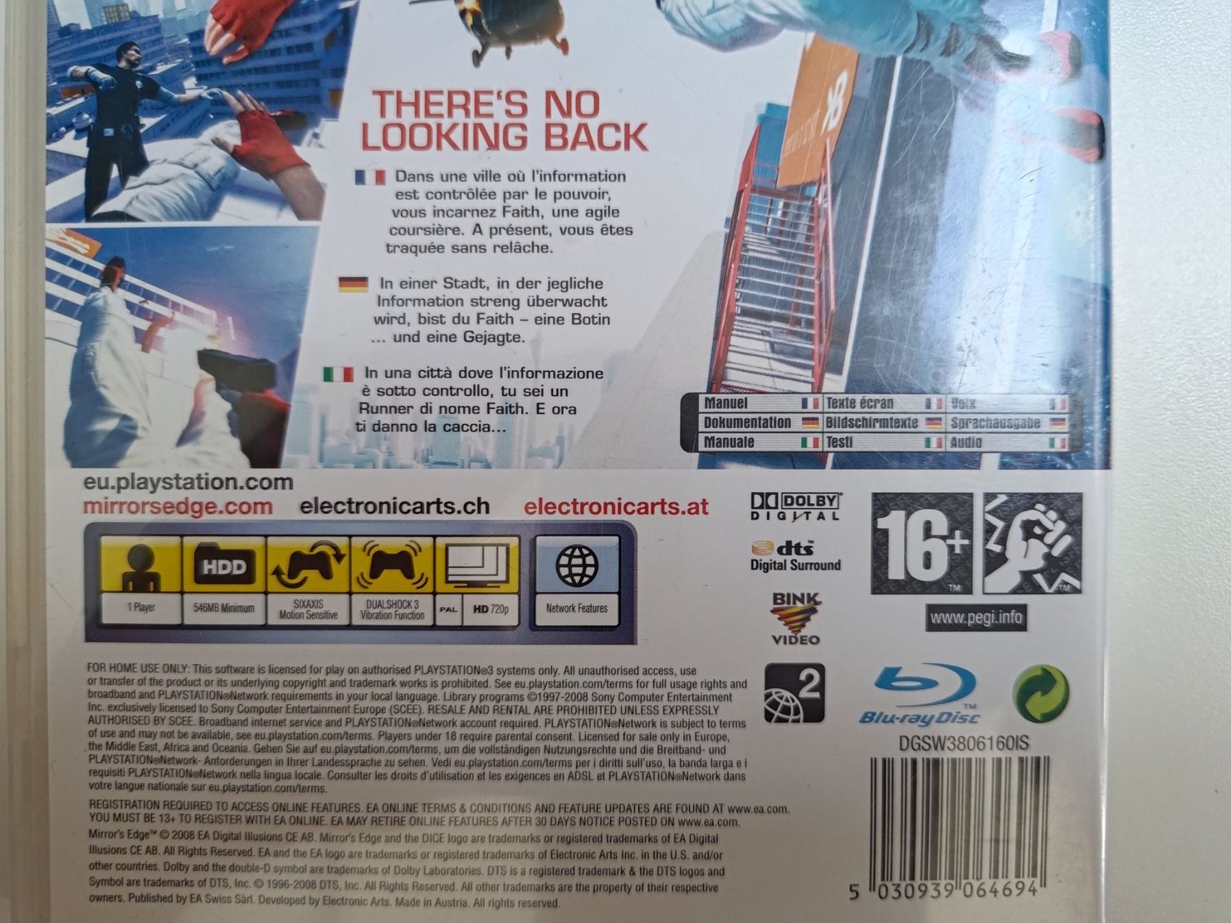 Giochi: Mirror’s Edge PS3 – Usato da Liestal venduto da Kratzilla 3