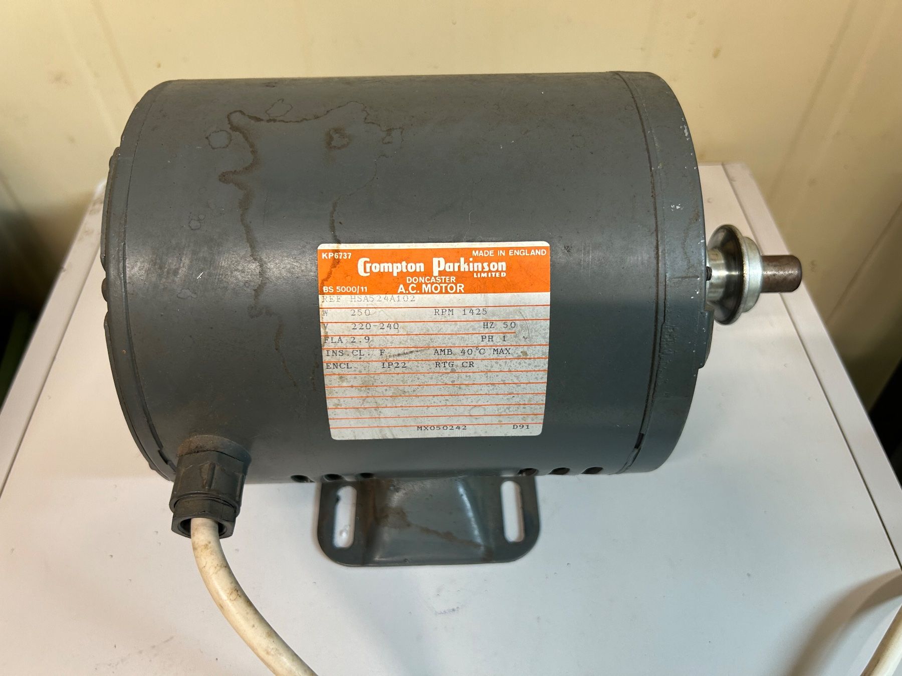Motori: Crompton Parkinson A.C. Motor – Usato da Etzelkofen venduto da Botti50