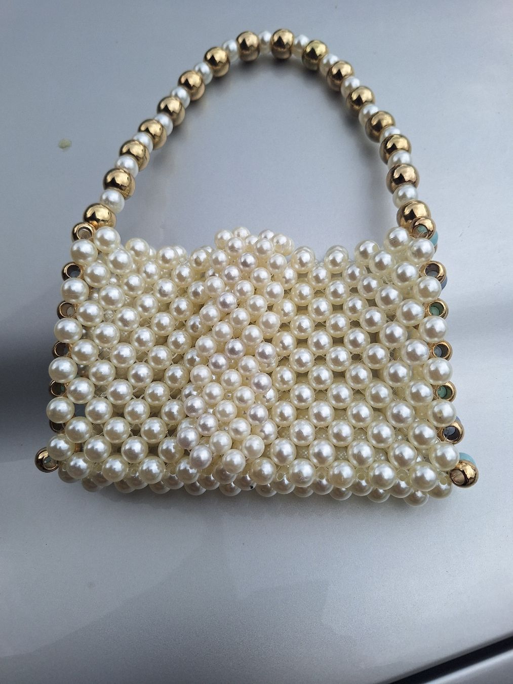 Borse: Handtasche aus Perlen – Nuovo (secondo la descrizione) da Oberglatt ZH venduto da nat_c6k7 1