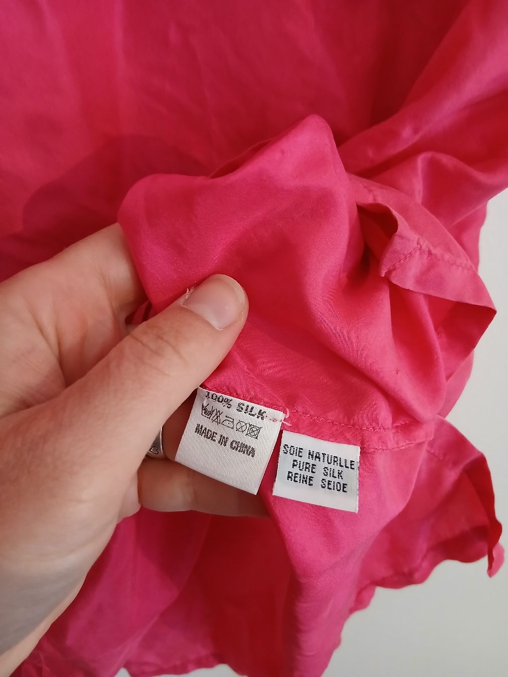 Blusen: Silk SOGNI blouse magenta size XL – Neu (gemäss Beschreibung) aus Wil SG von tre_g2l7 2