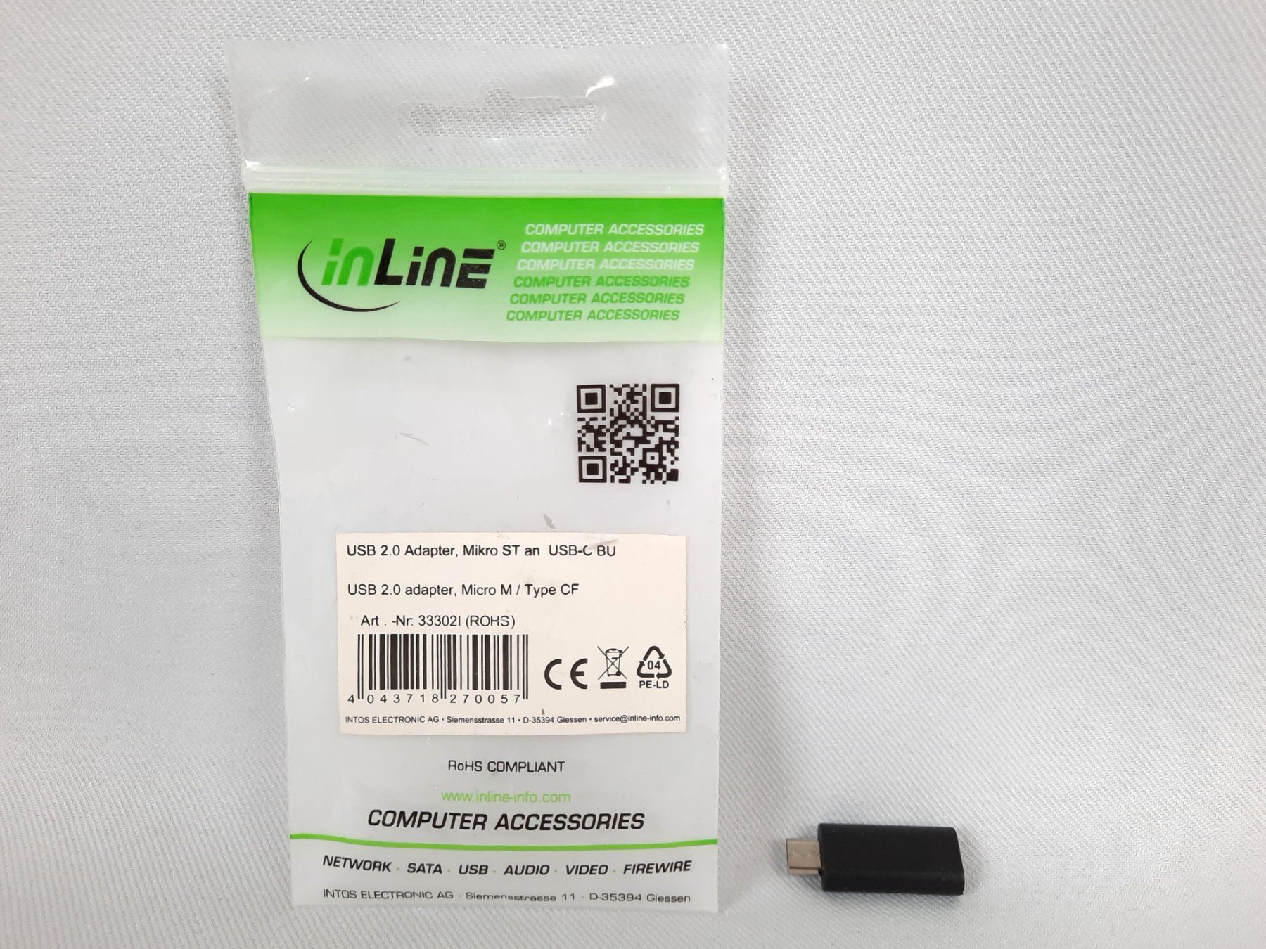 Unità & Adattatore: INLINE USB 2.0 Adapter Micro-USB auf USB-C – Nuovo (secondo la descrizione) da Beinwil am See venduto da Restwert_Beinwil 4
