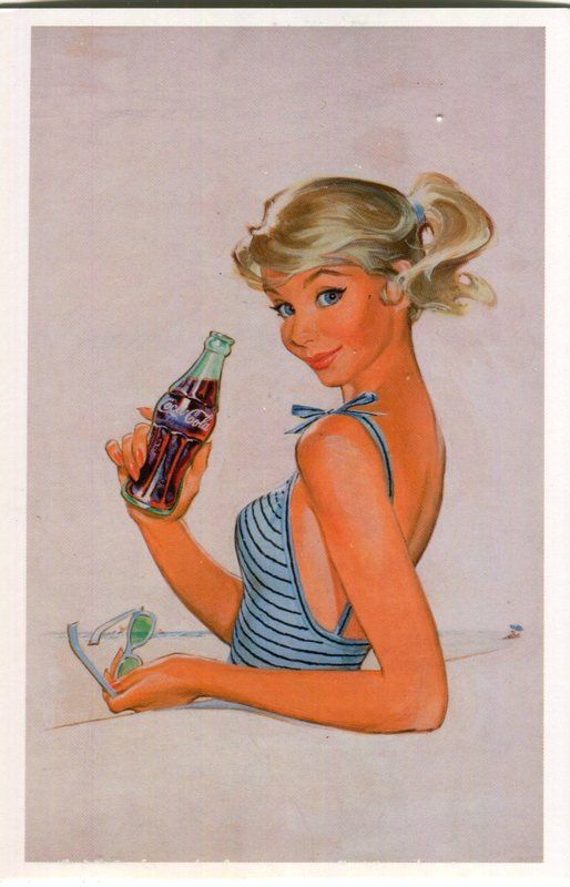 Ansichtskarten: Postkarte "Pin-up. Coca-Cola". – Neu und originalverpackt aus Basel von Butsch5