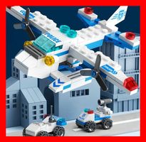 Bausatz Polizei Flugzeug Hubschrauber Lego Kompatibel Police