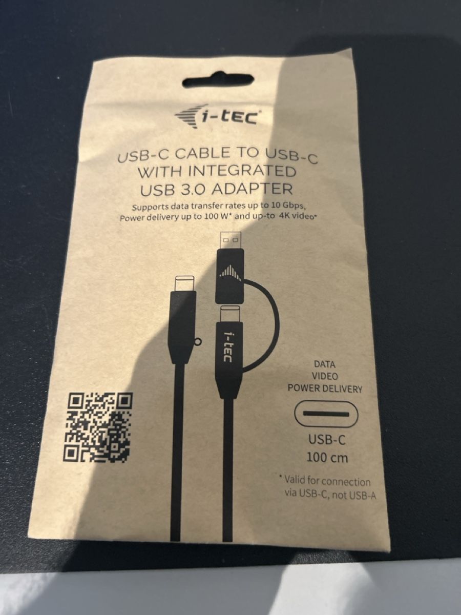 Kabel: USB-C Kabel zu USB-C mit integriertem USB 3.0 Adapter – Neu und originalverpackt aus Buchs ZH von SegerLegende 1