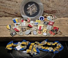 Sammlung von alten Schützen Medaillen, Schweiz - Rarität!