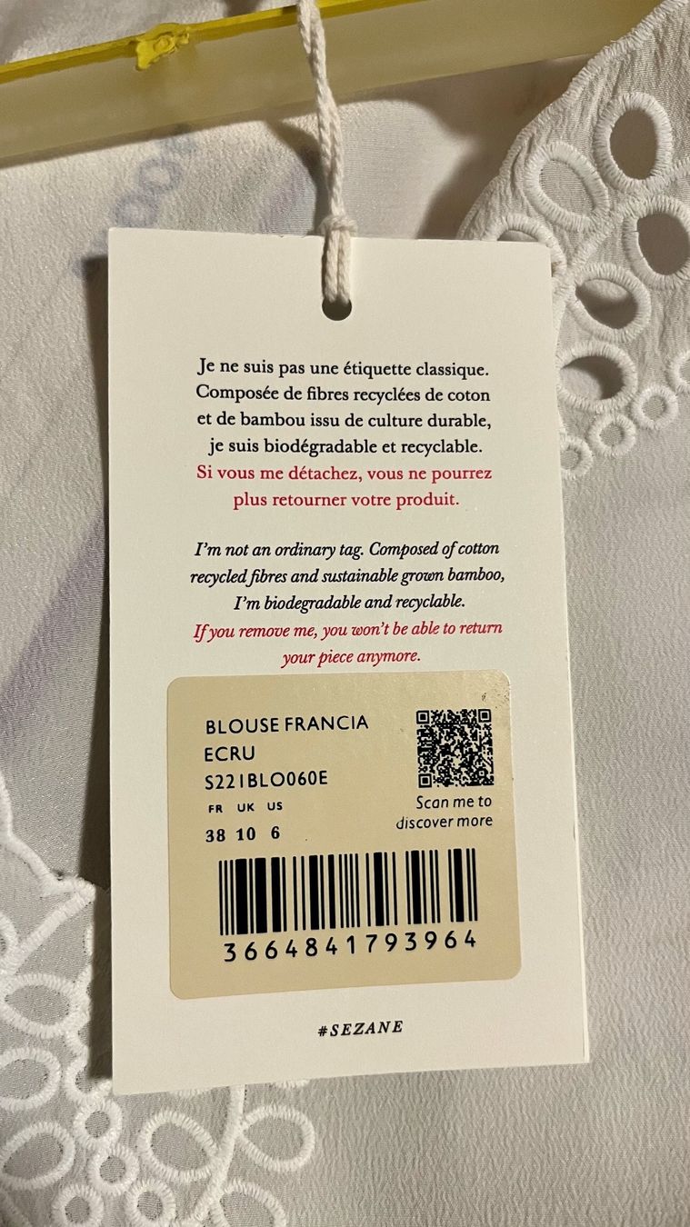 Sezane Blusen: Blouse Sezane – Neu und originalverpackt aus Renens VD von  2