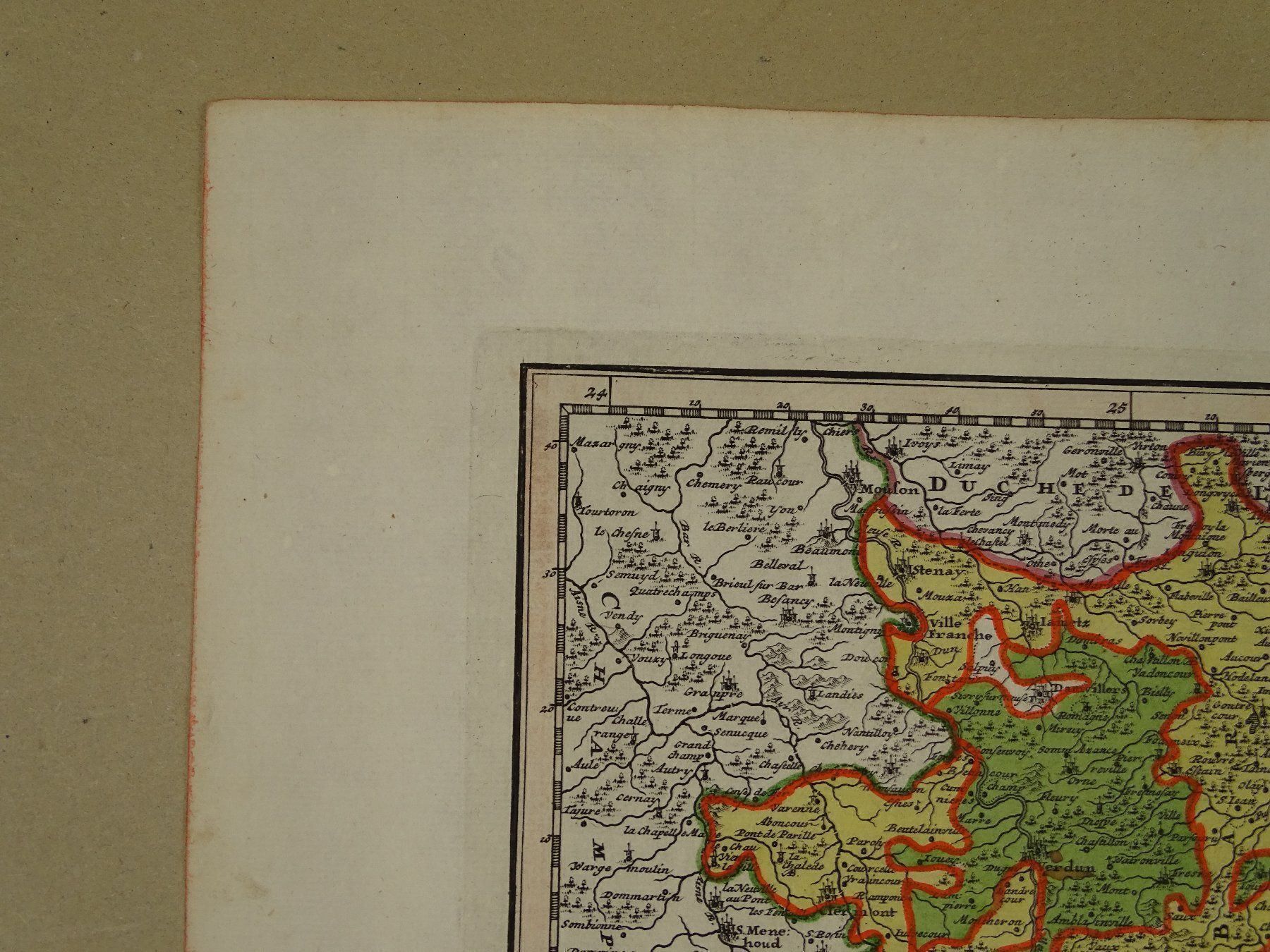 Landkarten & Atlanten: LOTHRINGEN, LORRAINE, KUPFERSTICHKARTE – Gebraucht aus Grüningen von Kartensammler 3