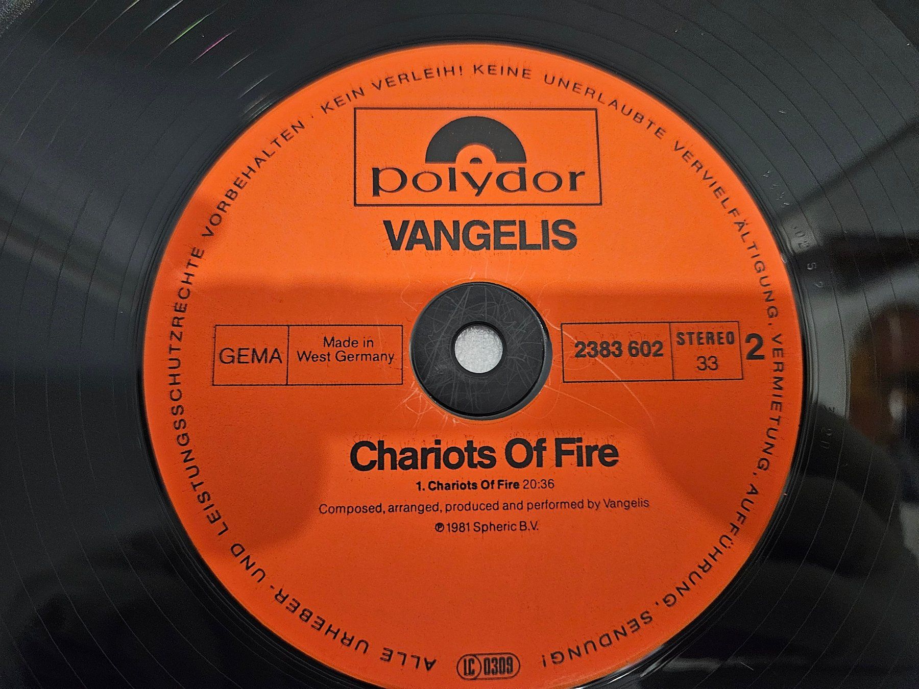 Schallplatten: Chariots Of Fire – Gebraucht aus Uster von Vinyl-Leidenschaft 8