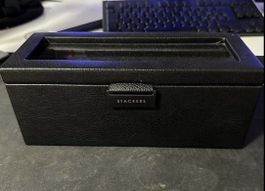 STACKERS Uhrenbox Black Leather - Perfect Condition