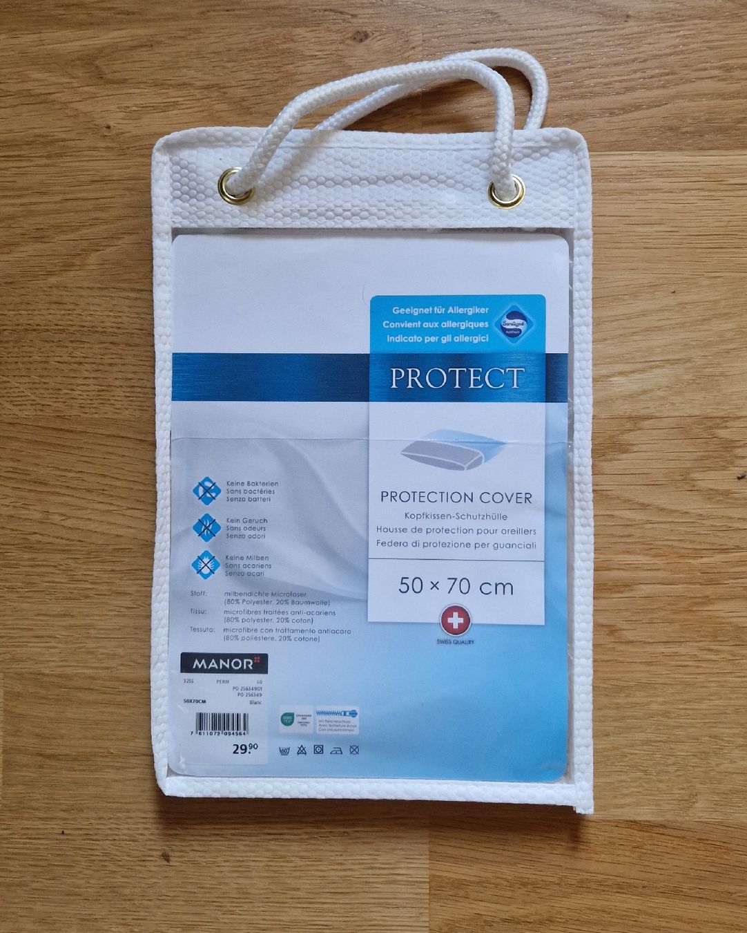 Manor Biancheria da letto: Housse de protection pour oreiller – Nuovo e nell'imballaggio originale da La Tour-de-Peilz venduto da didi84