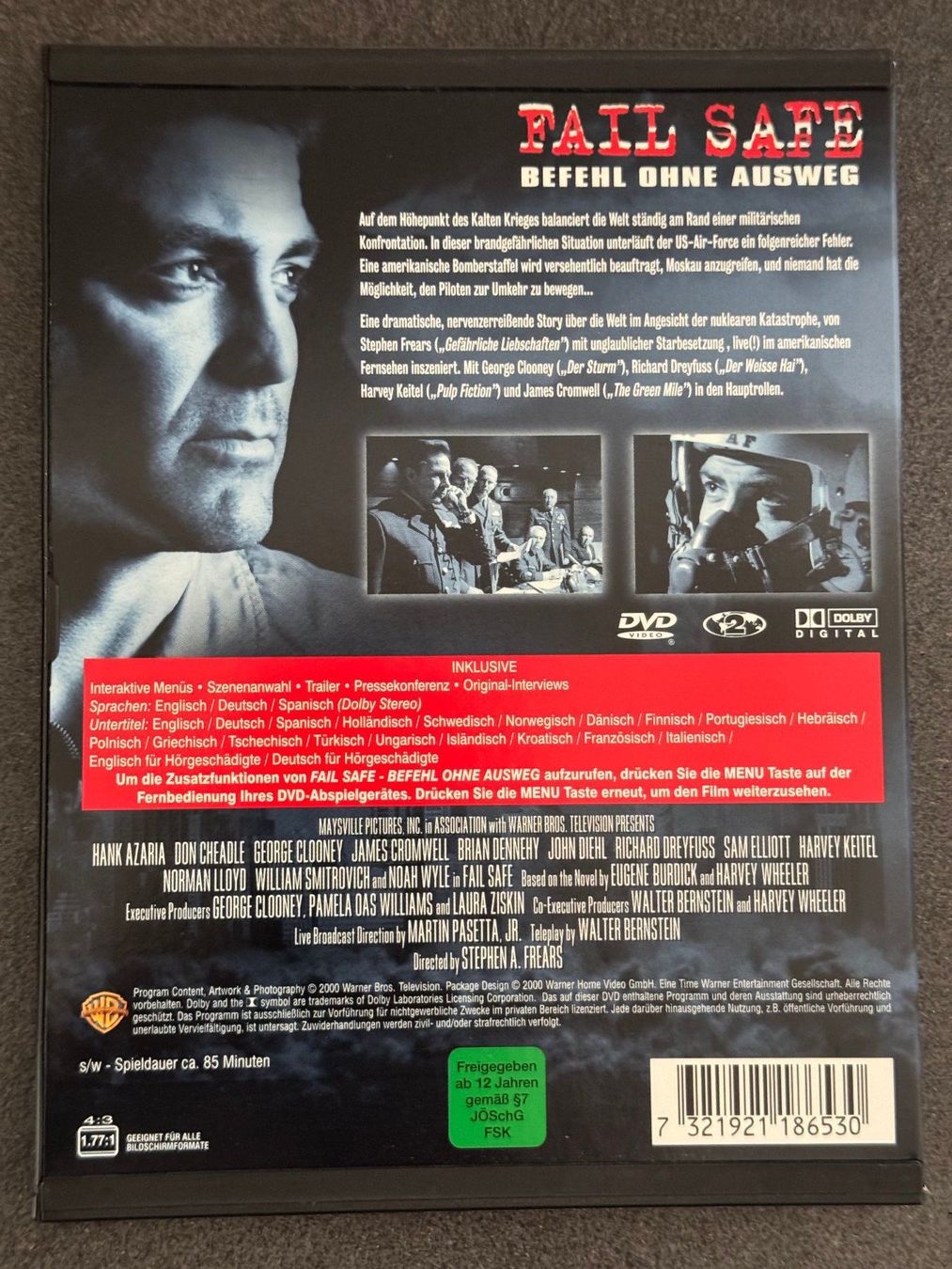 Tutti i DVDs: Fall Safe DVD "Befehl ohne Ausweg" EN/DE/SP – Usato da Fribourg venduto da tschjoly 1