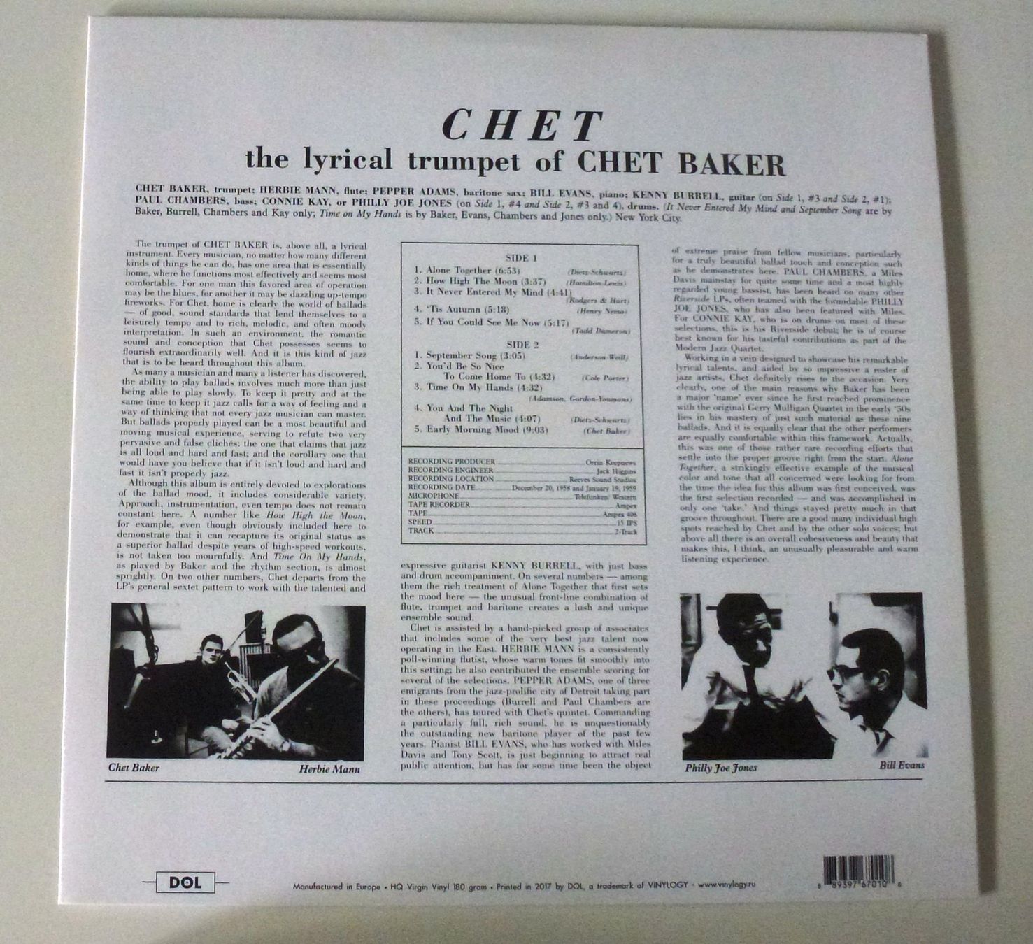 Dischi in vinile: Chet Baker - Vinyle Picture Disc - Édition Limitée! – Usato da Le Lignon venduto da passro06 2