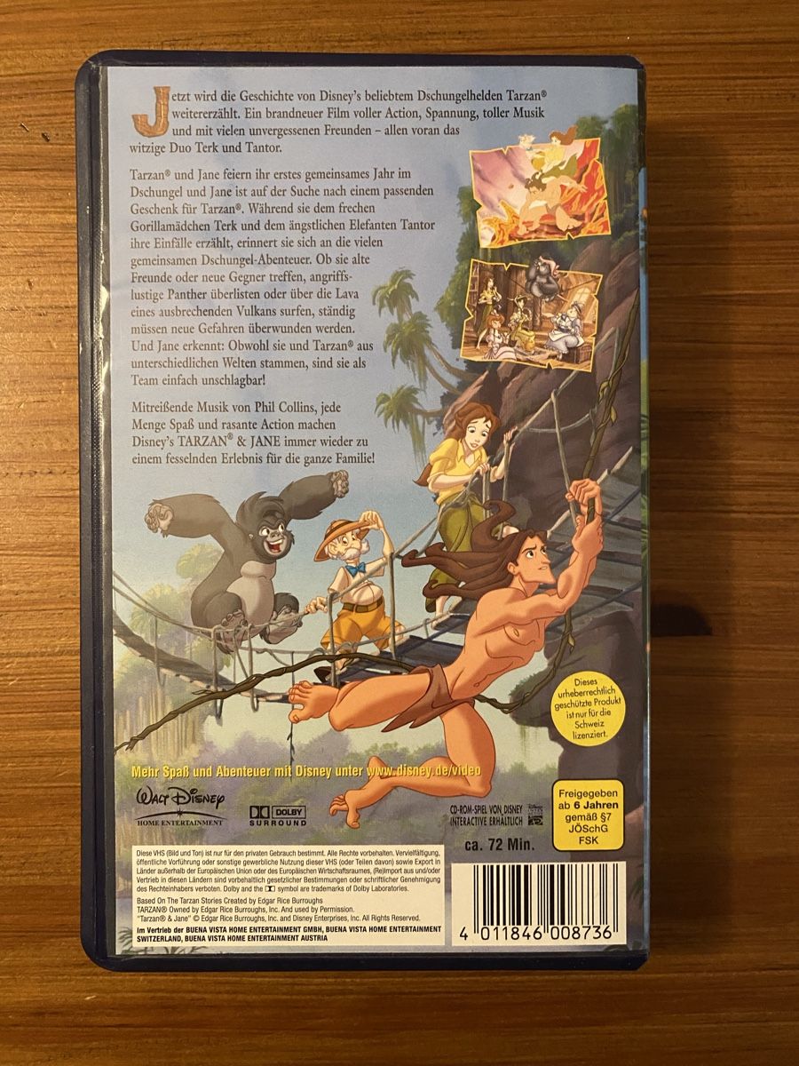 Tutti i VHS: Tarzan & Jane Walt Disney / VHS Kassette – Usato da Urdorf venduto da Bets4 1
