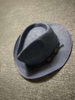 Sommerhut aus Papierfaser blau Grösse 59 Made in Italy