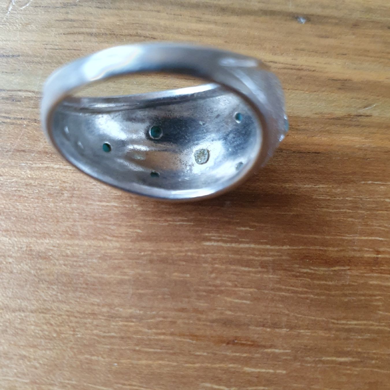 Anelli: Alter Ring mit kleinen Türkissteinchen – Usato da Sirnach venduto da Lemon04 3