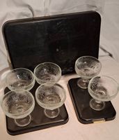 6 coupes à dessert vintage – pour glaces, fruits… ou crevett