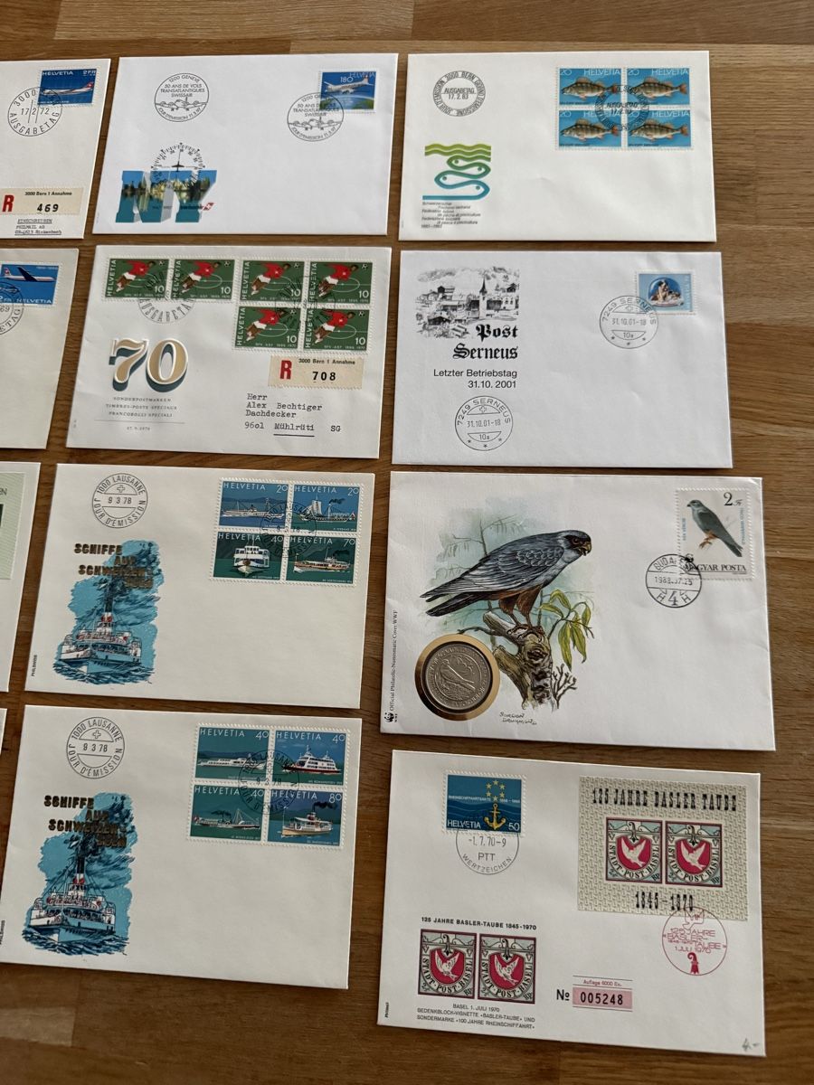 Buste & buste per spedizione: Briefumschlagsammlung Schweiz Ersttagsbrief – Nuovo (secondo la descrizione) da Goldach venduto da Messerguru 9