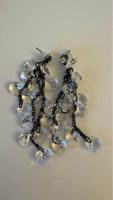 Boucles d'oreilles pendantes cristal